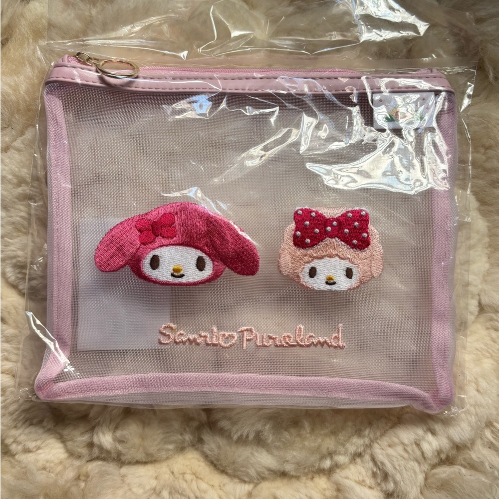 Sanrio Pink Cosmetic Bag with My Melody Design